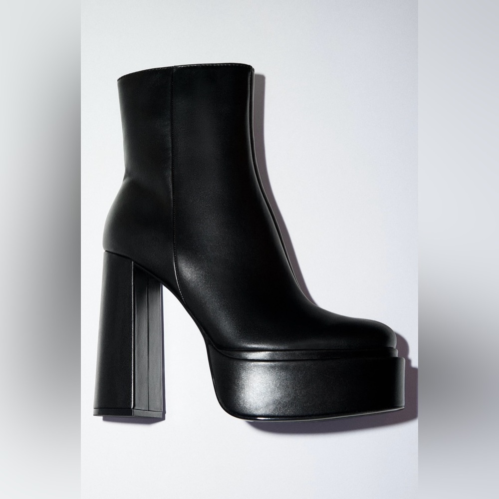 ZARA Black Platform Boots